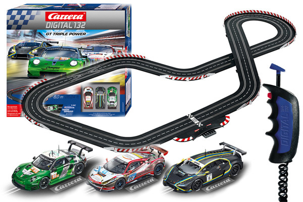 ミニカー Carrera digital 132 power racing Carrera DIGITAL 132 30007 GT Triple Power Set - Slot Car-Union