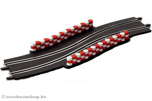 Beide stuks samengevoegd vormen 1 chicane