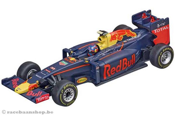 Race auto Red Bull RB12 met Max Verstappen.